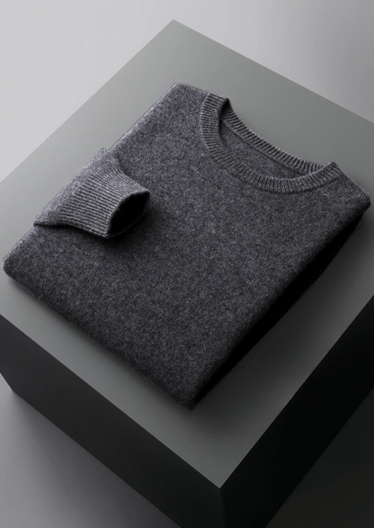 Men's Extra-Fine Merino Wool Crewneck Sweater – Classic Fit – ASCENDARY®