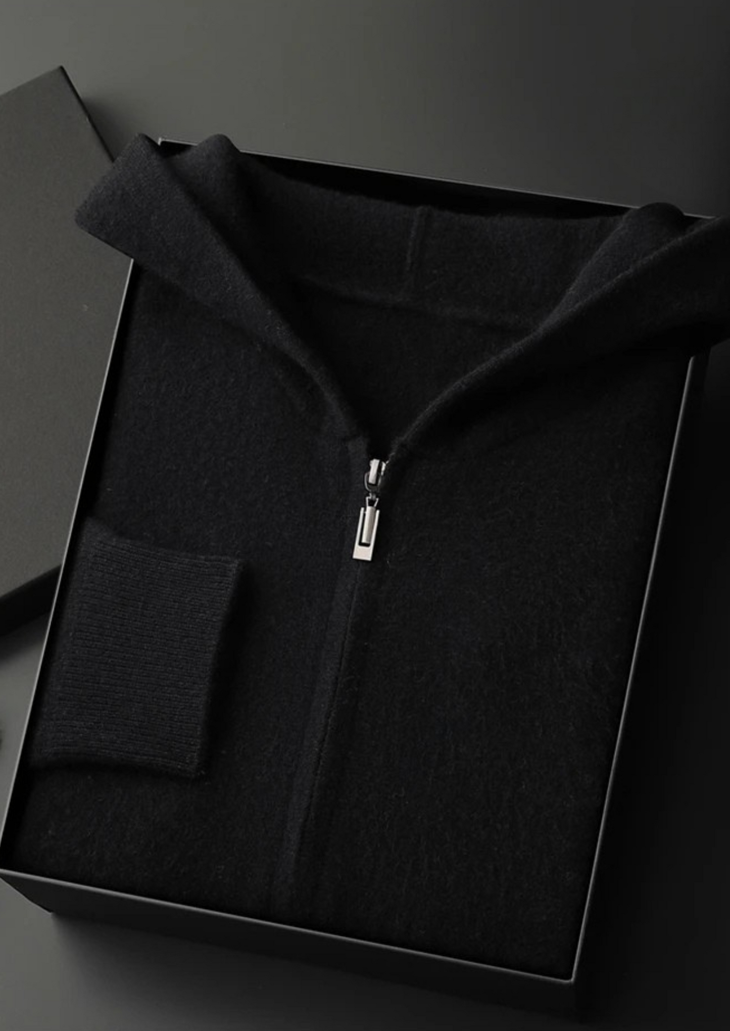 Men's 100% Cashmere Zip-Up Hoodie – Luxury Knitwear – ASCENDARY®
