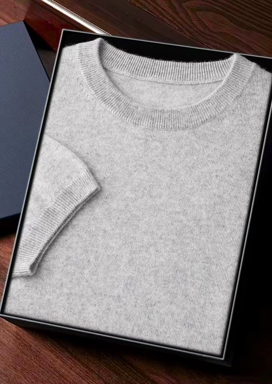 100% Cashmere Classic Crewneck T-Shirt – ASCENDARY®
