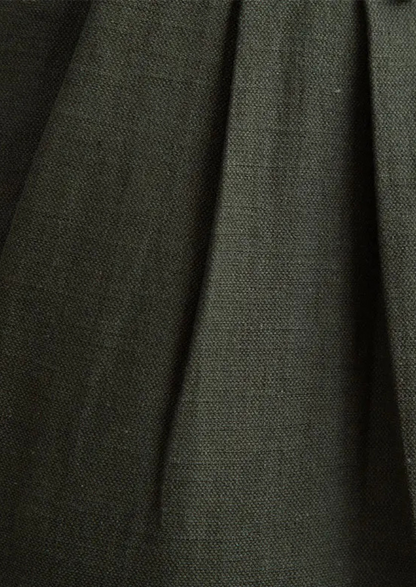 NAPOLI PLEATED COASTAL TROUSERS - Olive
