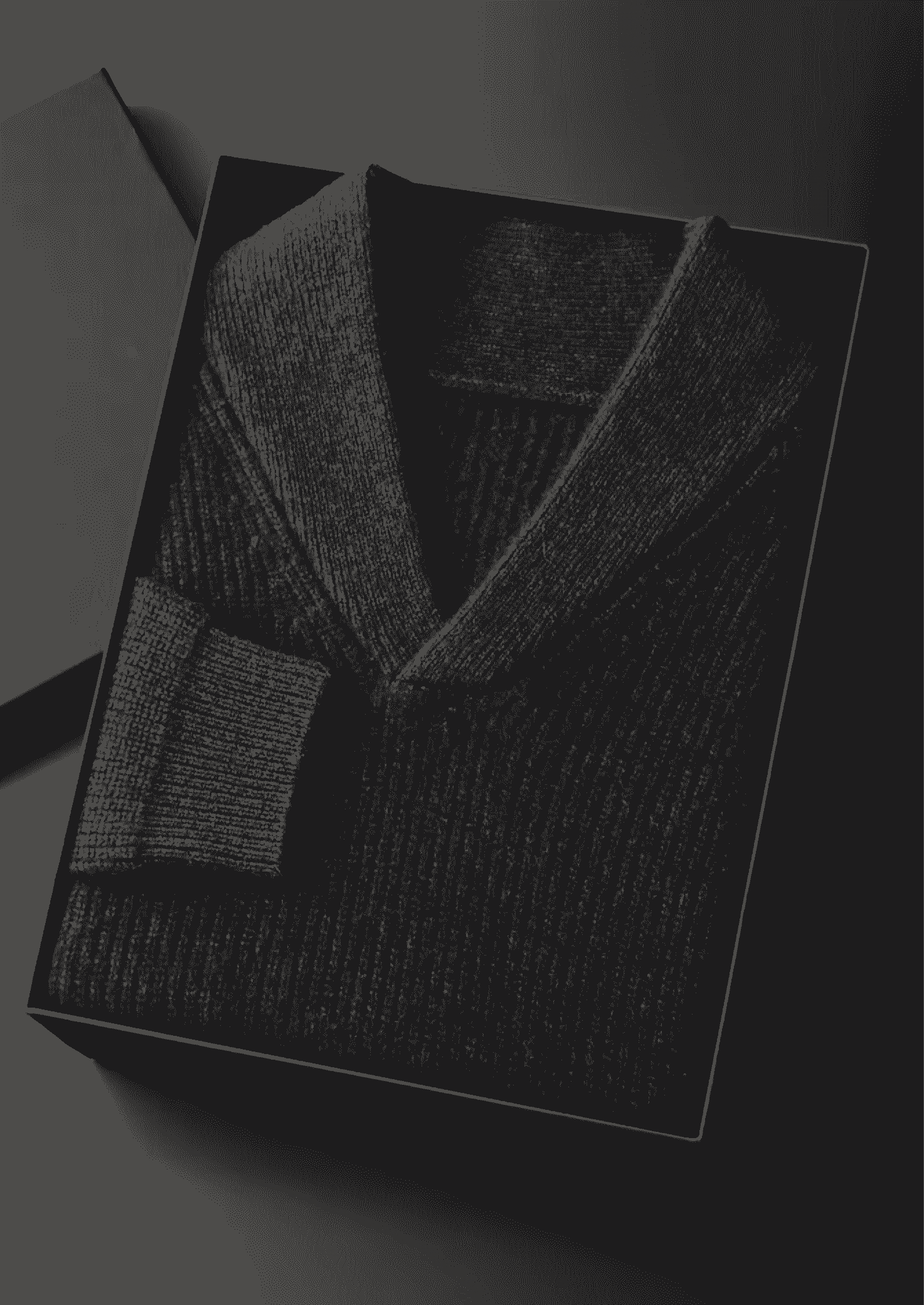 PREMIUM CASHMERE RIBBED V-NECK SWEATER