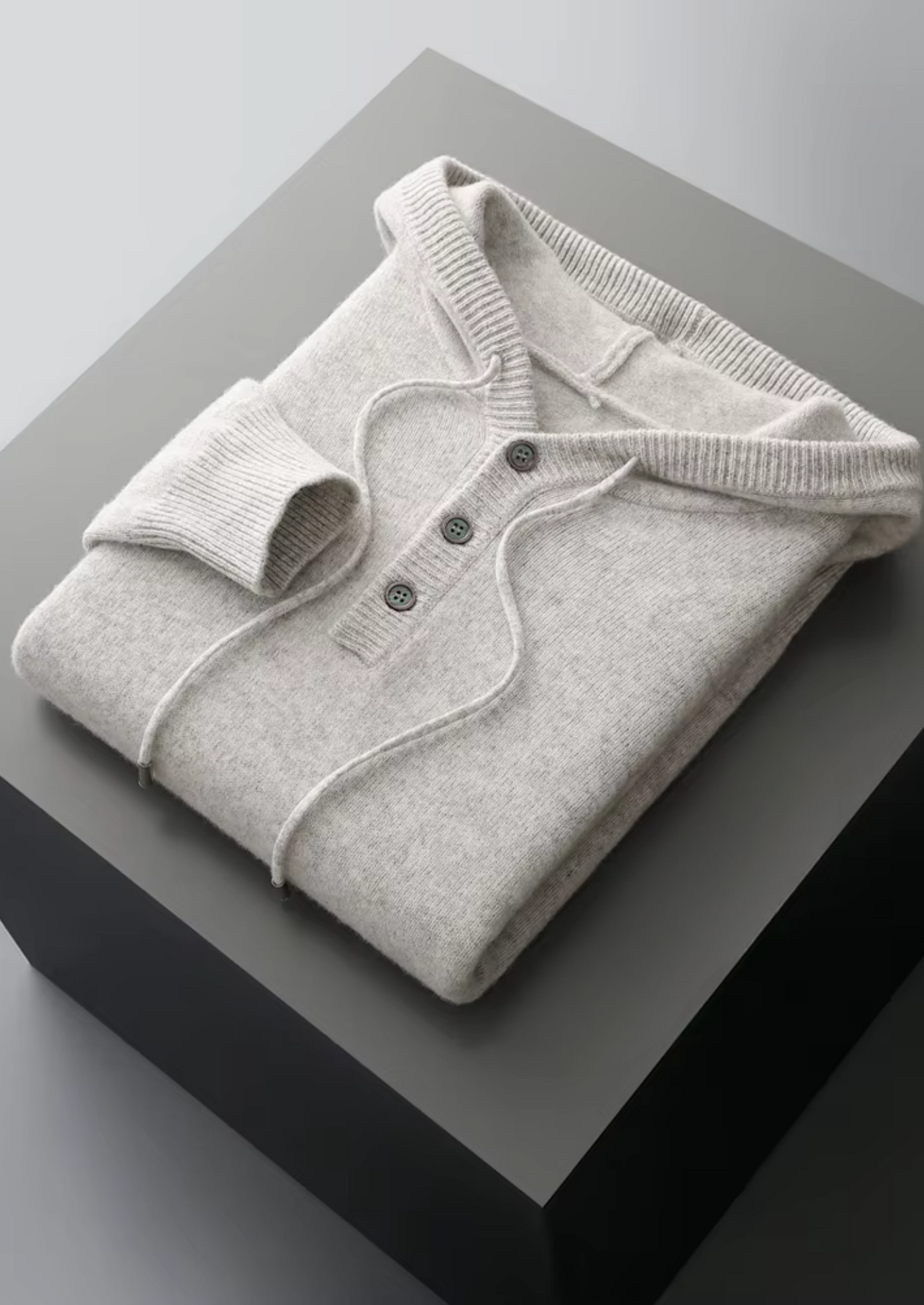 Men's Extra-Fine Merino Wool Button Hoodie – ASCENDARY®