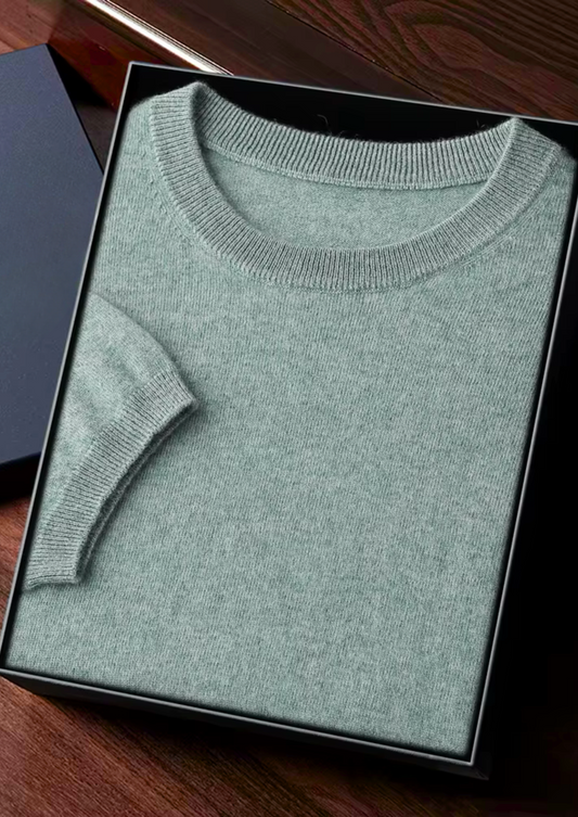 100% Cashmere Classic Crewneck T-Shirt – ASCENDARY®