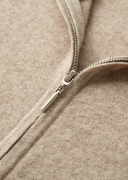 Men's 100% Cashmere Leisure Set – Sand – Hoodie & Joggers – ASCENDARY®