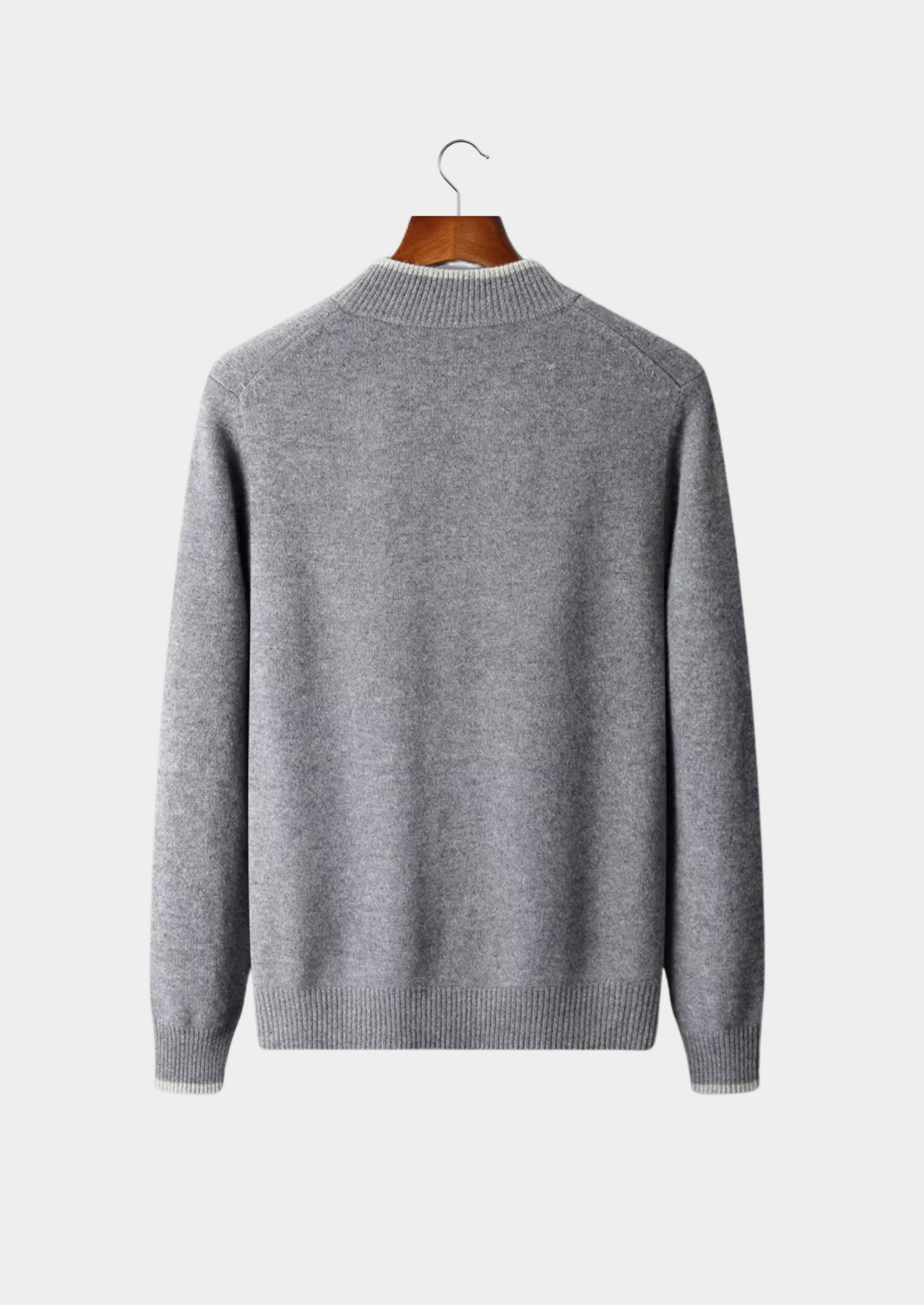 Men's Extra-Fine Merino Wool Two-Tone Zip Cardigan – ASCENDARY®