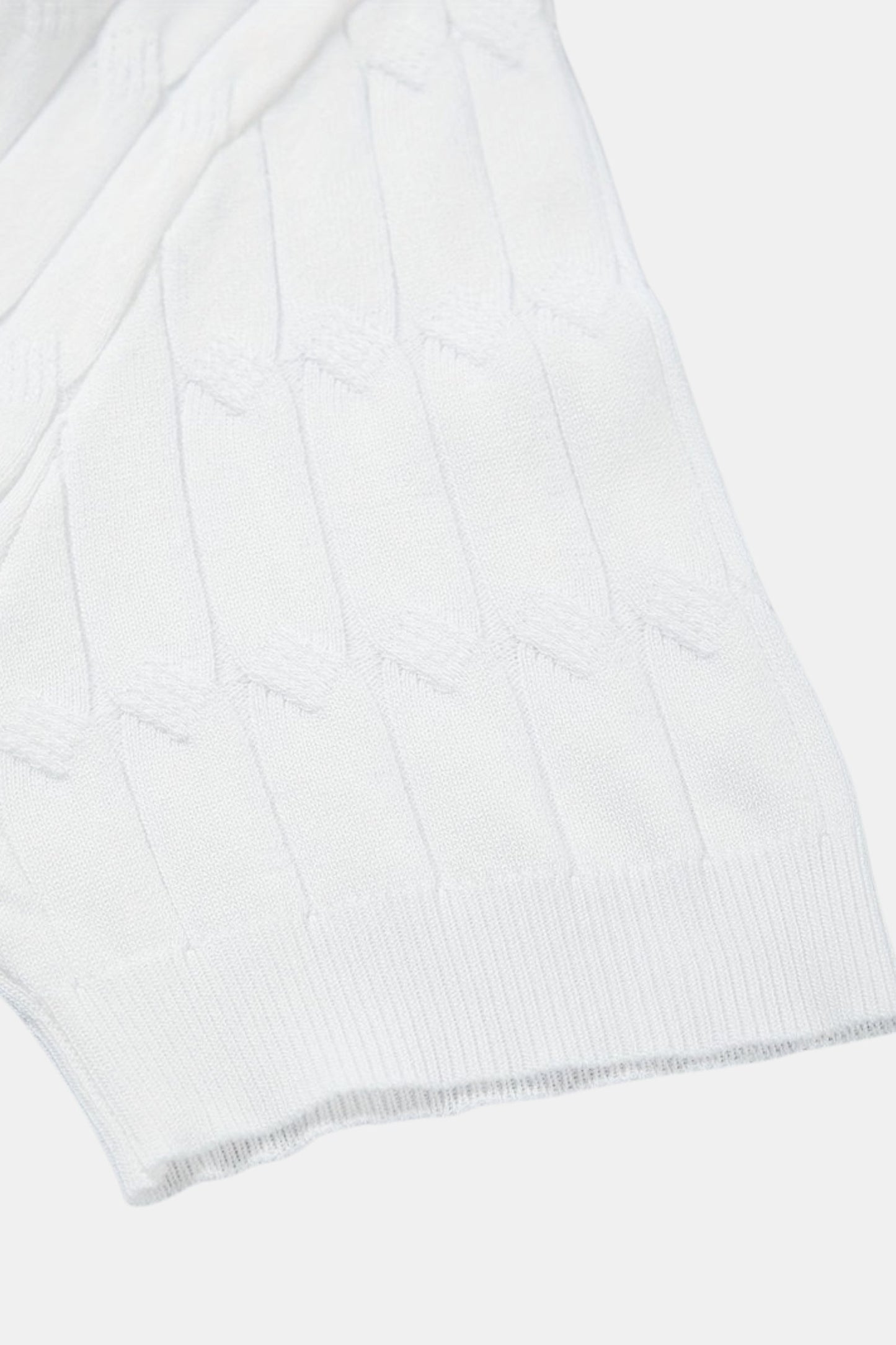 Premium V-Neck Cable Knit Polo – Skin-Soft | Luxury Texture | ASCENDARY®