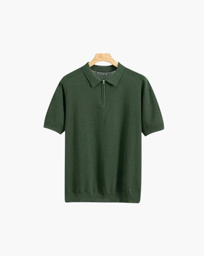 IBIZA Zip Up Polo – Breathable Mesh | Skin-Gentle | ASCENDARY®