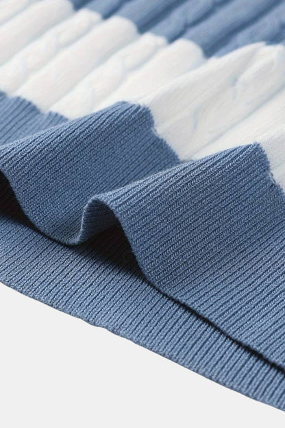 White Stripe Polo – Skin-Soft | Colour Block Style | ASCENDARY®