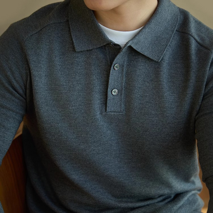 100% Premium Wool Polo – Hypoallergenic | Skin-Gentle | ASCENDARY®