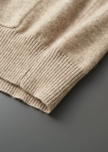 Men's 100% Cashmere Leisure Set – Sand – Hoodie & Joggers – ASCENDARY®
