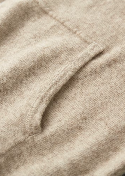 Men's 100% Cashmere Leisure Set – Sand – Hoodie & Joggers – ASCENDARY®