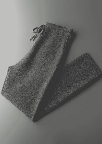 Men's Extra-Fine Merino Wool Tailored Leisure Trousers – Light Grey – ASCENDARY®