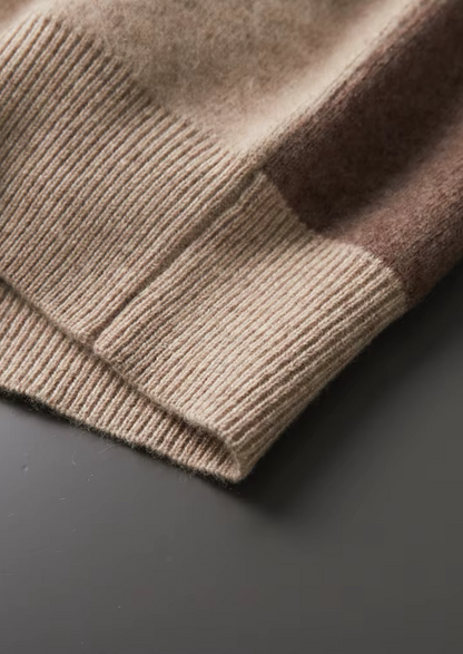 Men's 100% Cashmere Leisure Set – Sand – Zip Hoodie & Joggers – ASCENDARY®