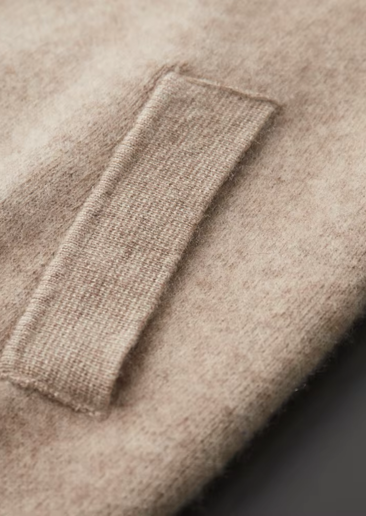 Men's 100% Cashmere Leisure Set – Sand – Zip Hoodie & Joggers – ASCENDARY®