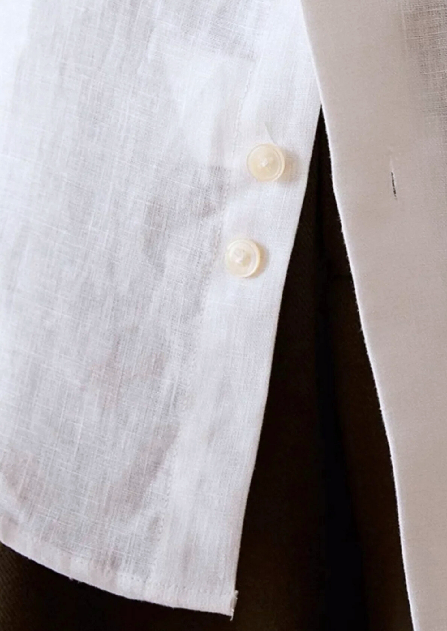 Men's Linen-Blend Coastal Shirt – White – Regular Fit – ASCENDARY®