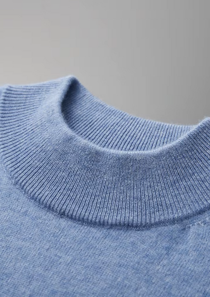 Men's 100% Cashmere Mock Neck T-Shirt – Luxury Knitwear – ASCENDARY®