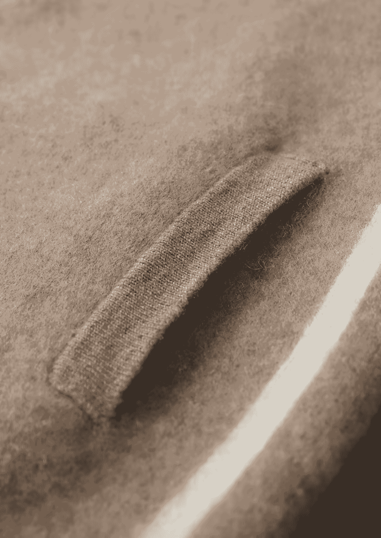 PREMIUM CASHMERE TWO TONE ZIPPER HOODIE