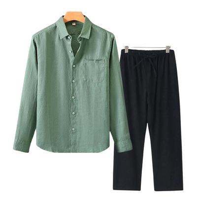 Linen Set – Full Matching Shirt & Trouser | Skin-Gentle Linen | ASCENDARY®