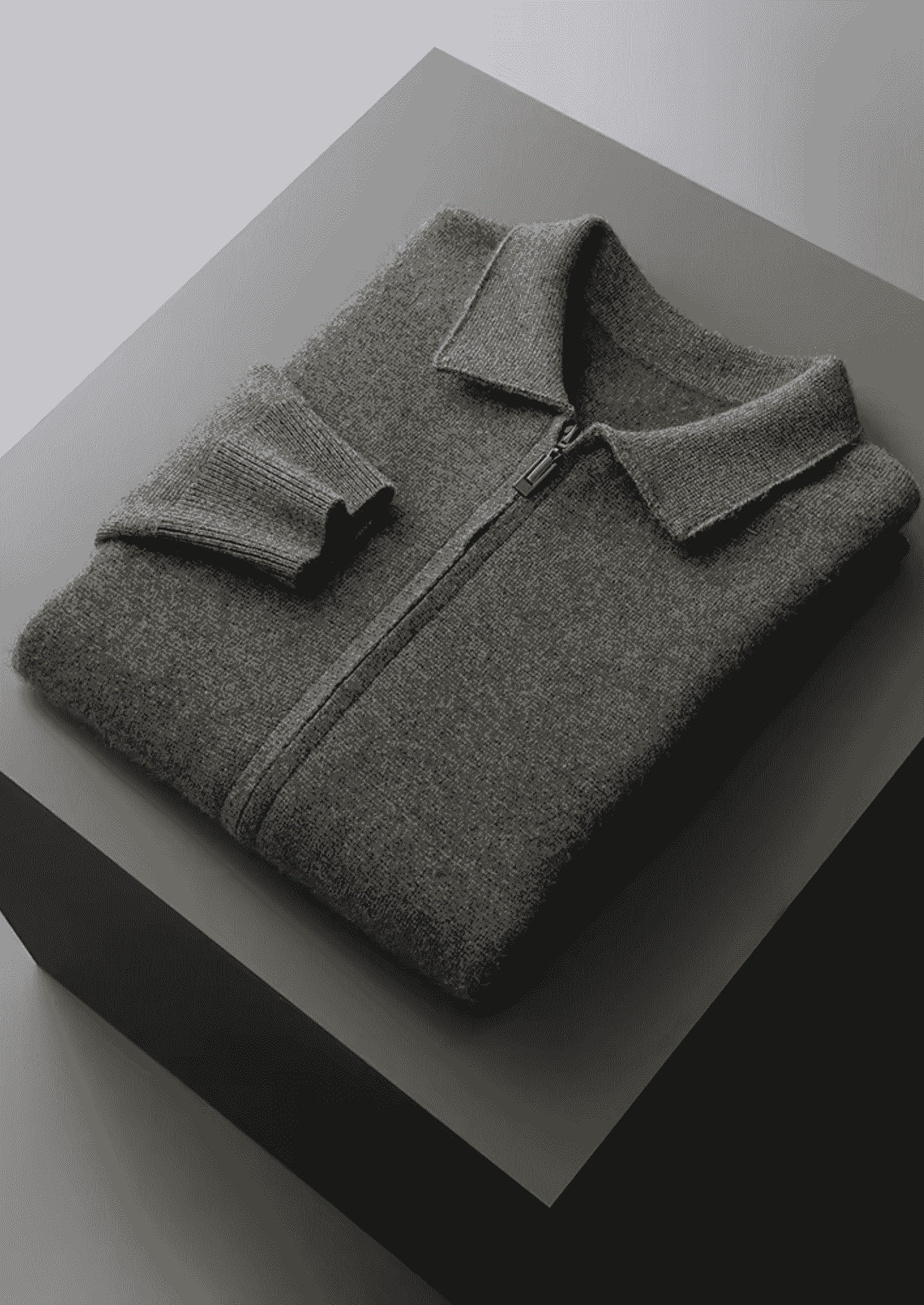 Men's Extra-Fine Merino Wool Zip Polo Cardigan – ASCENDARY®