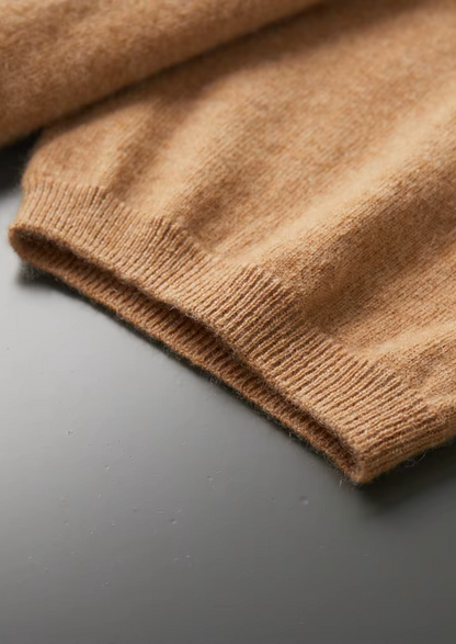 Men's 100% Cashmere Mock Neck T-Shirt – Luxury Knitwear – ASCENDARY®