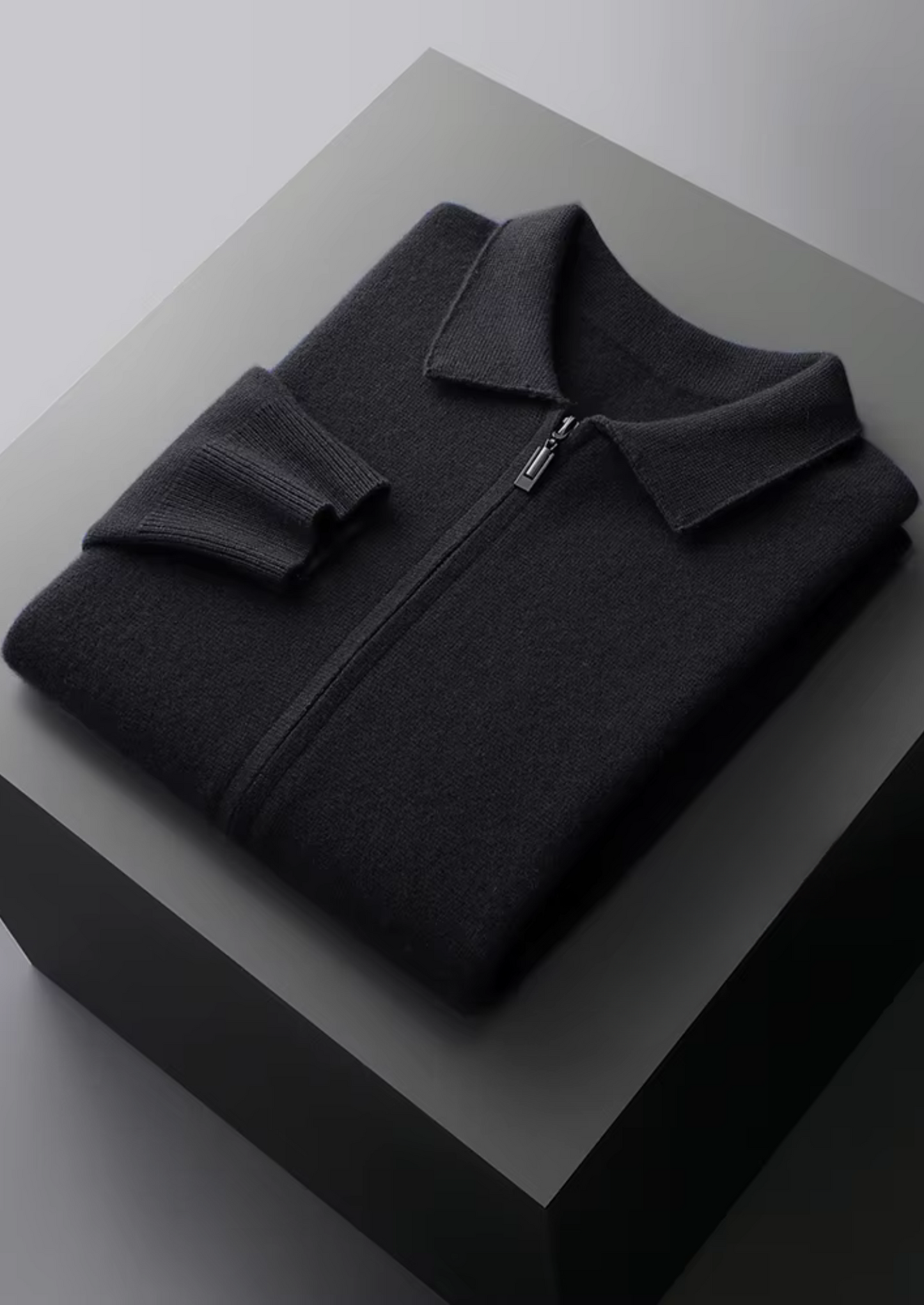Men's Extra-Fine Merino Wool Zip Polo Cardigan – ASCENDARY®
