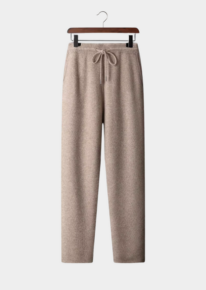 Men's Extra-Fine Merino Wool Tailored Leisure Trousers – Light Grey – ASCENDARY®