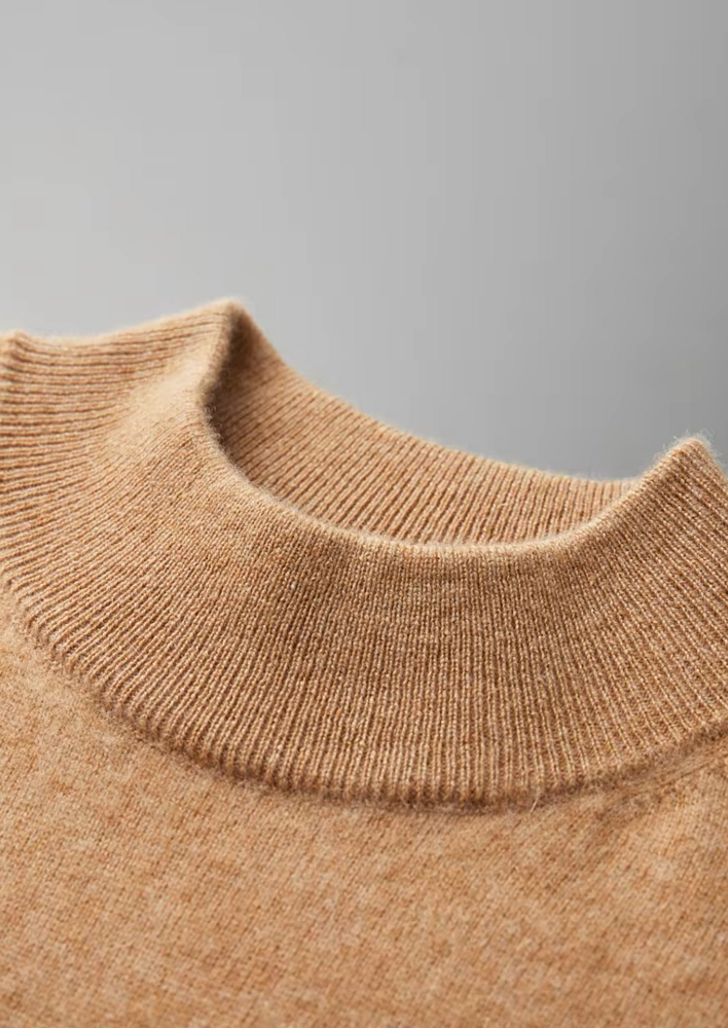 Men's 100% Cashmere Mock Neck T-Shirt – Luxury Knitwear – ASCENDARY®