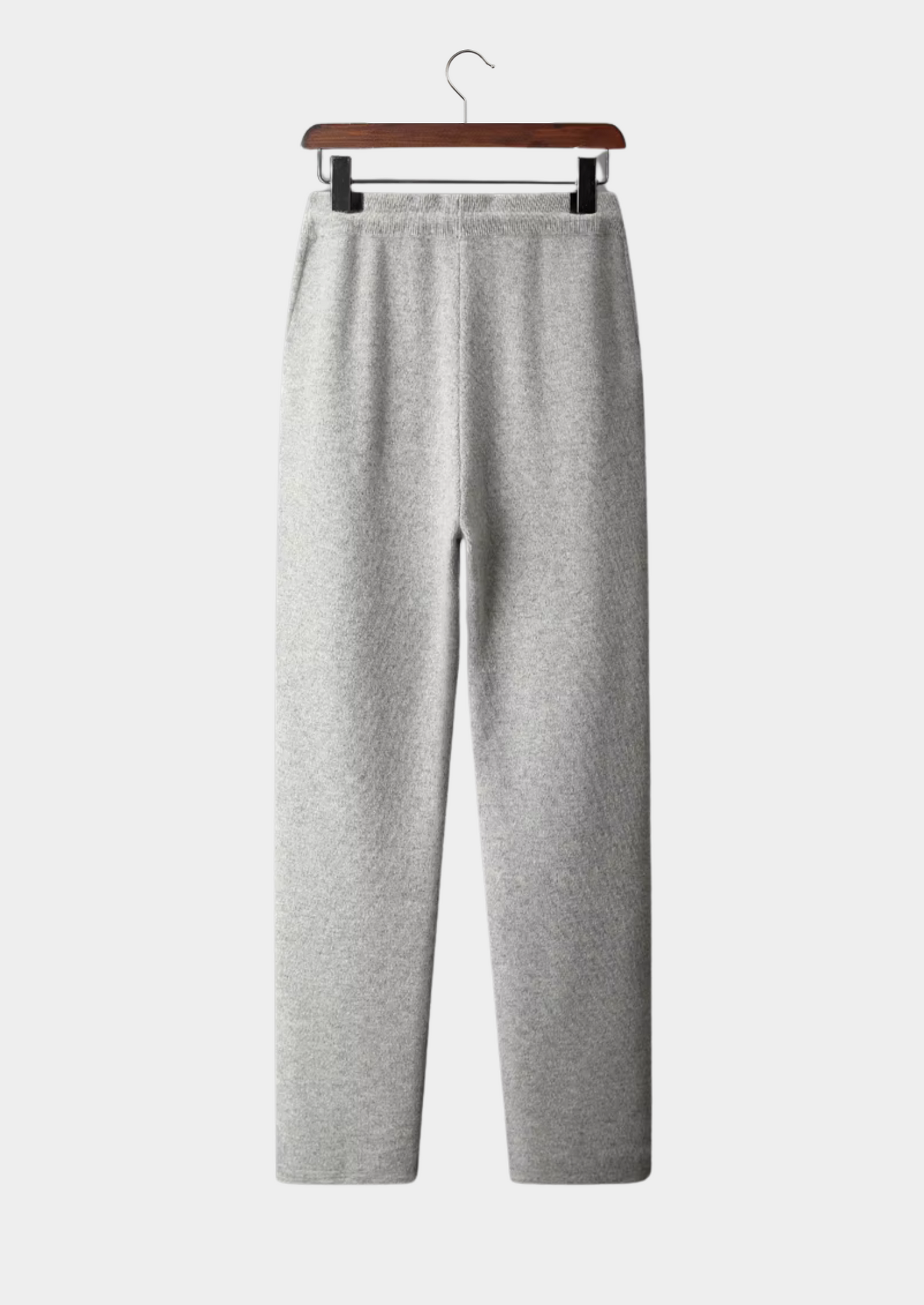 Men's Extra-Fine Merino Wool Tailored Leisure Trousers – Light Grey – ASCENDARY®
