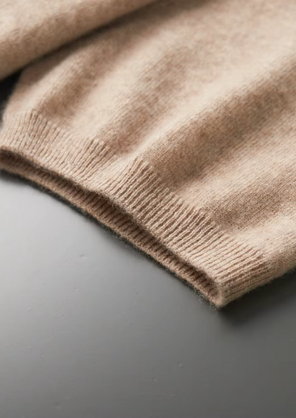 Men's 100% Cashmere Mock Neck T-Shirt – Luxury Knitwear – ASCENDARY®