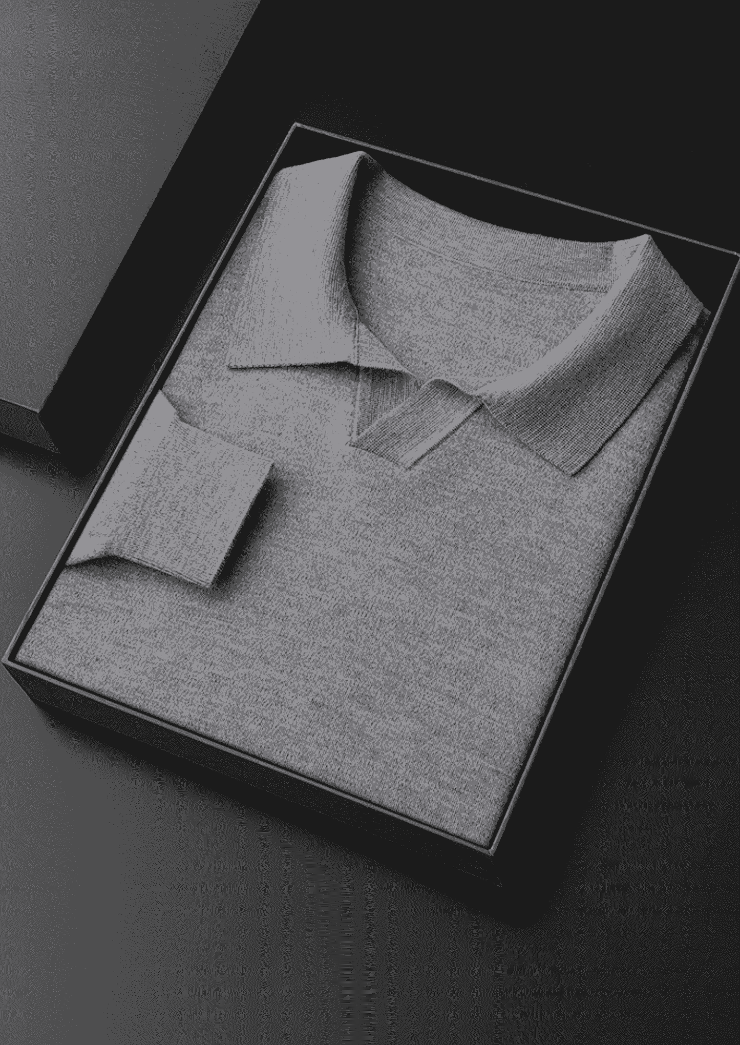 PREMIUM CASHMERE BUTTONLESS SWEATER POLO