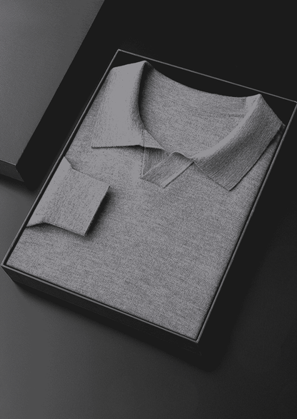 PREMIUM CASHMERE BUTTONLESS SWEATER POLO