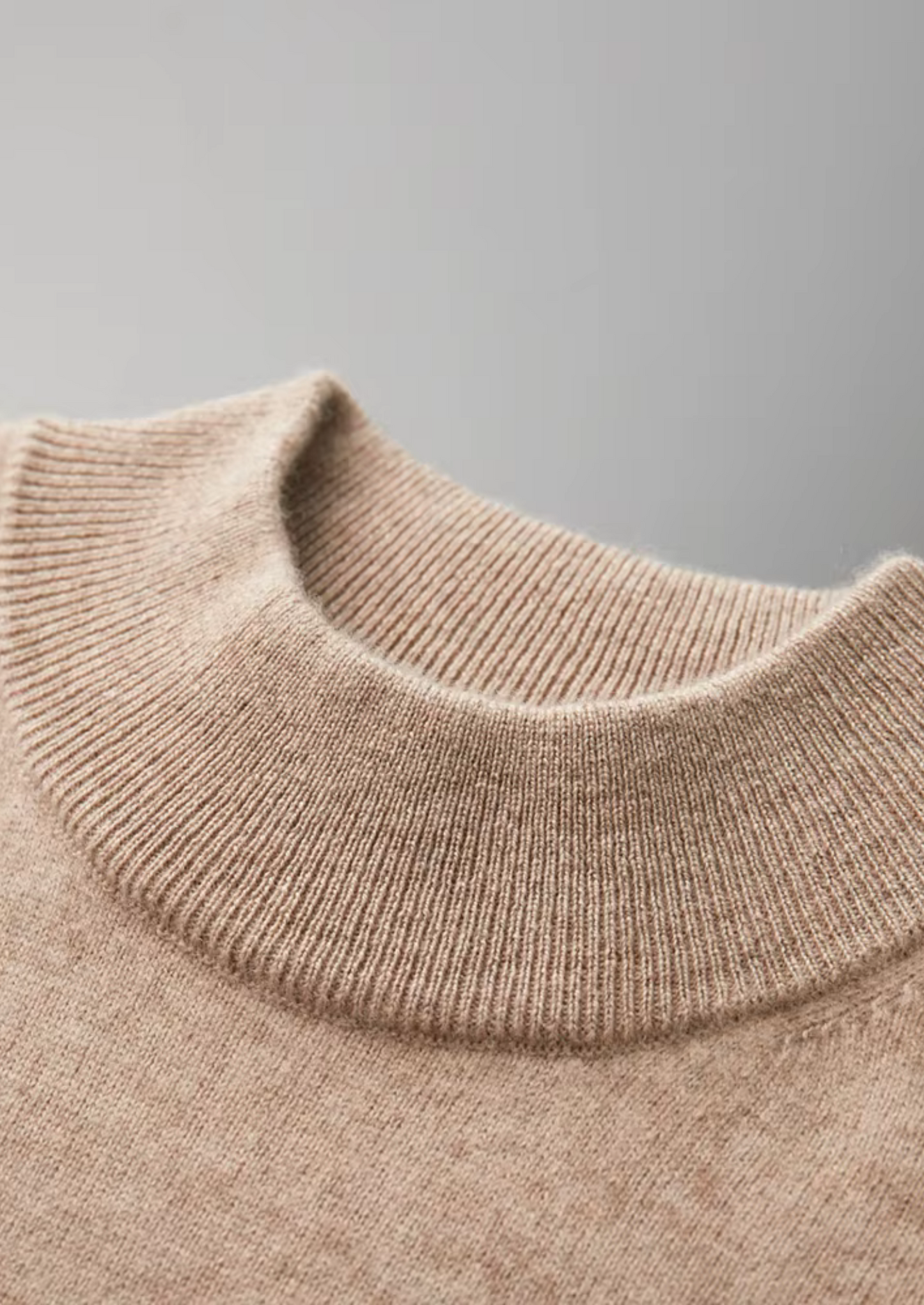 Men's 100% Cashmere Mock Neck T-Shirt – Luxury Knitwear – ASCENDARY®
