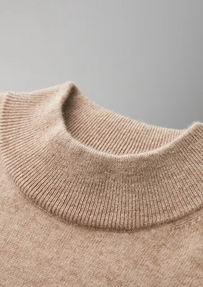 Men's 100% Cashmere Mock Neck T-Shirt – Luxury Knitwear – ASCENDARY®