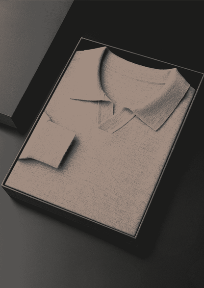PREMIUM CASHMERE BUTTONLESS SWEATER POLO