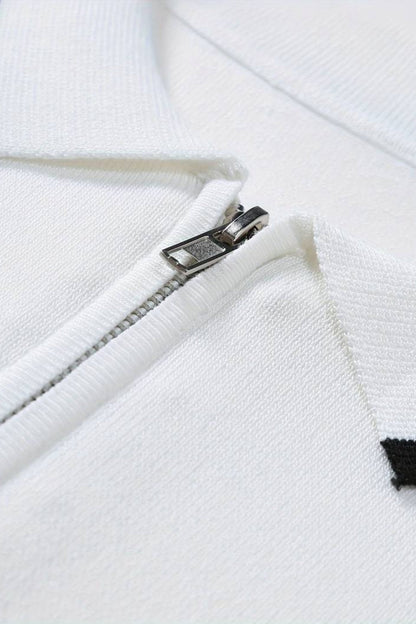 Knitted Quarter Zip Golf Polo – Skin-Soft | Premium Knit | ASCENDARY®