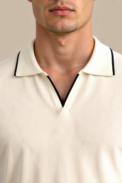 Contrast Slim Fitted Polo – Skin-Soft | Breathable | ASCENDARY®