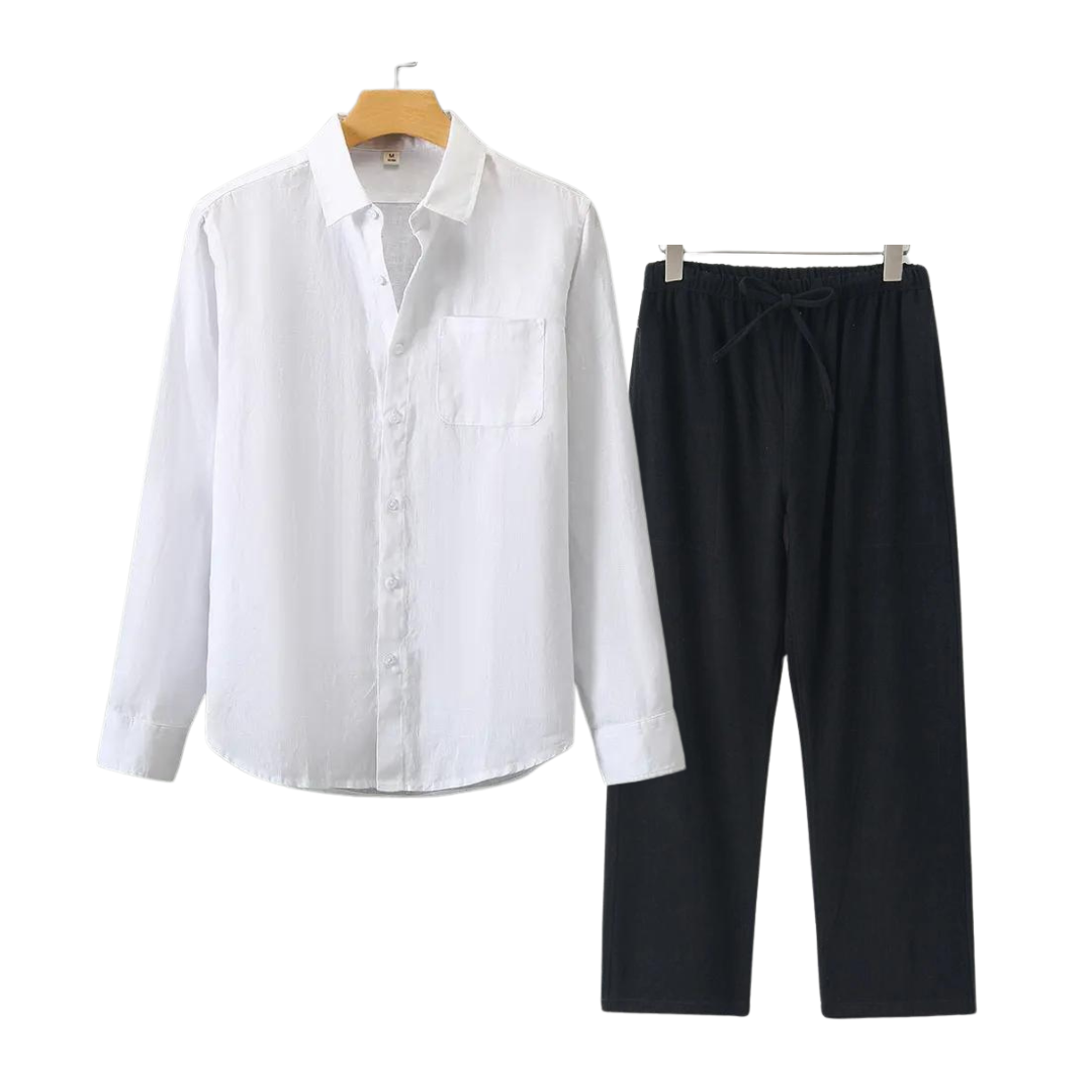 Linen Set – Full Matching Shirt & Trouser | Skin-Gentle Linen | ASCENDARY®
