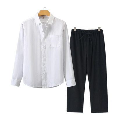 Linen Set – Full Matching Shirt & Trouser | Skin-Gentle Linen | ASCENDARY®