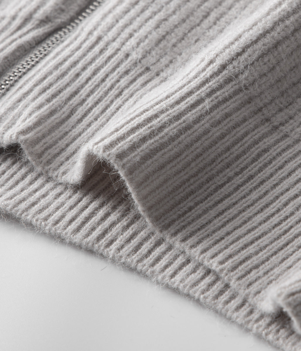 Men's Premium Wool-Blend Knitted Zip Vest – ASCENDARY®