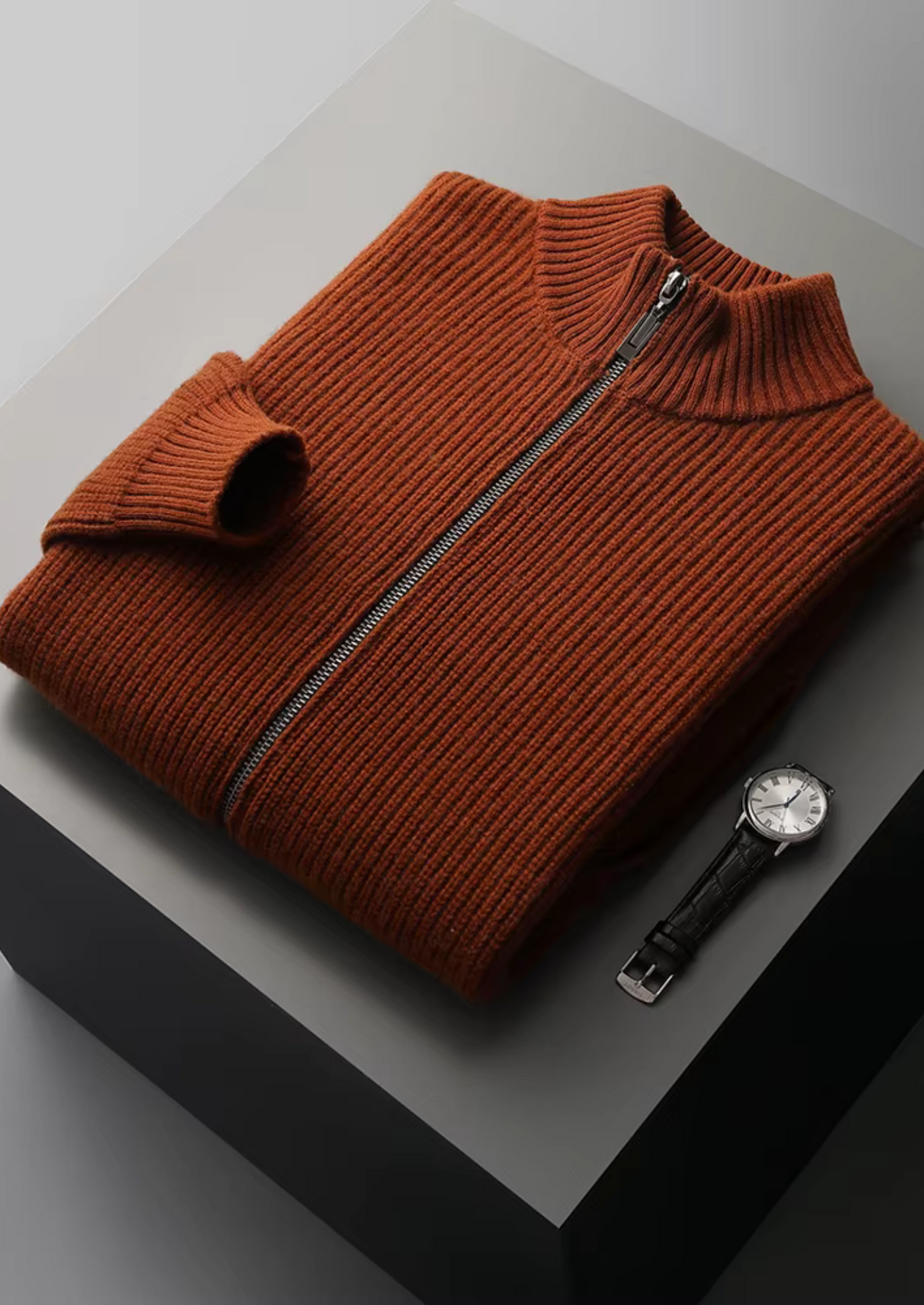 Men's Extra-Fine Merino Wool Ribbed Cardigan – ASCENDARY®
