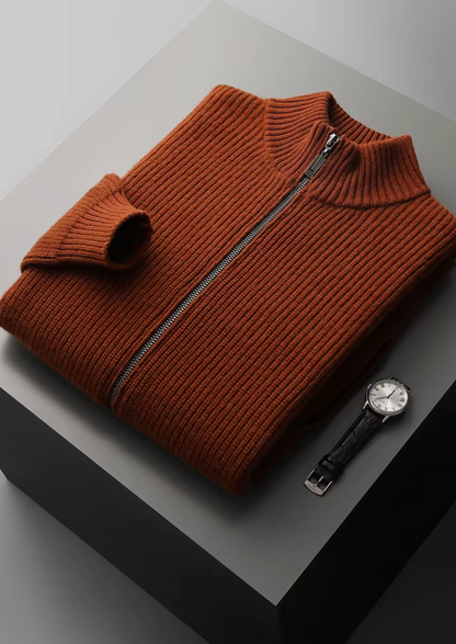 Men's Extra-Fine Merino Wool Ribbed Cardigan – ASCENDARY®