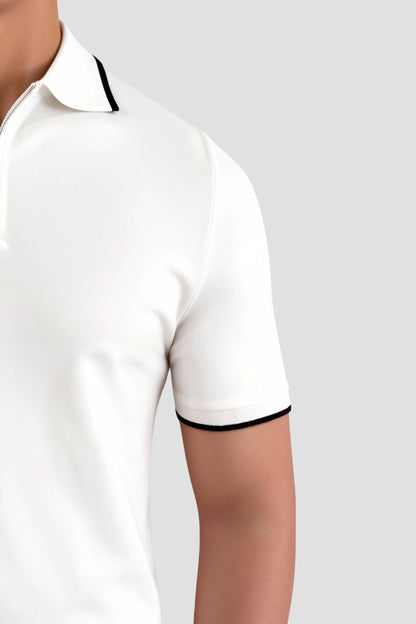 Knitted Quarter Zip Golf Polo – Skin-Soft | Premium Knit | ASCENDARY®