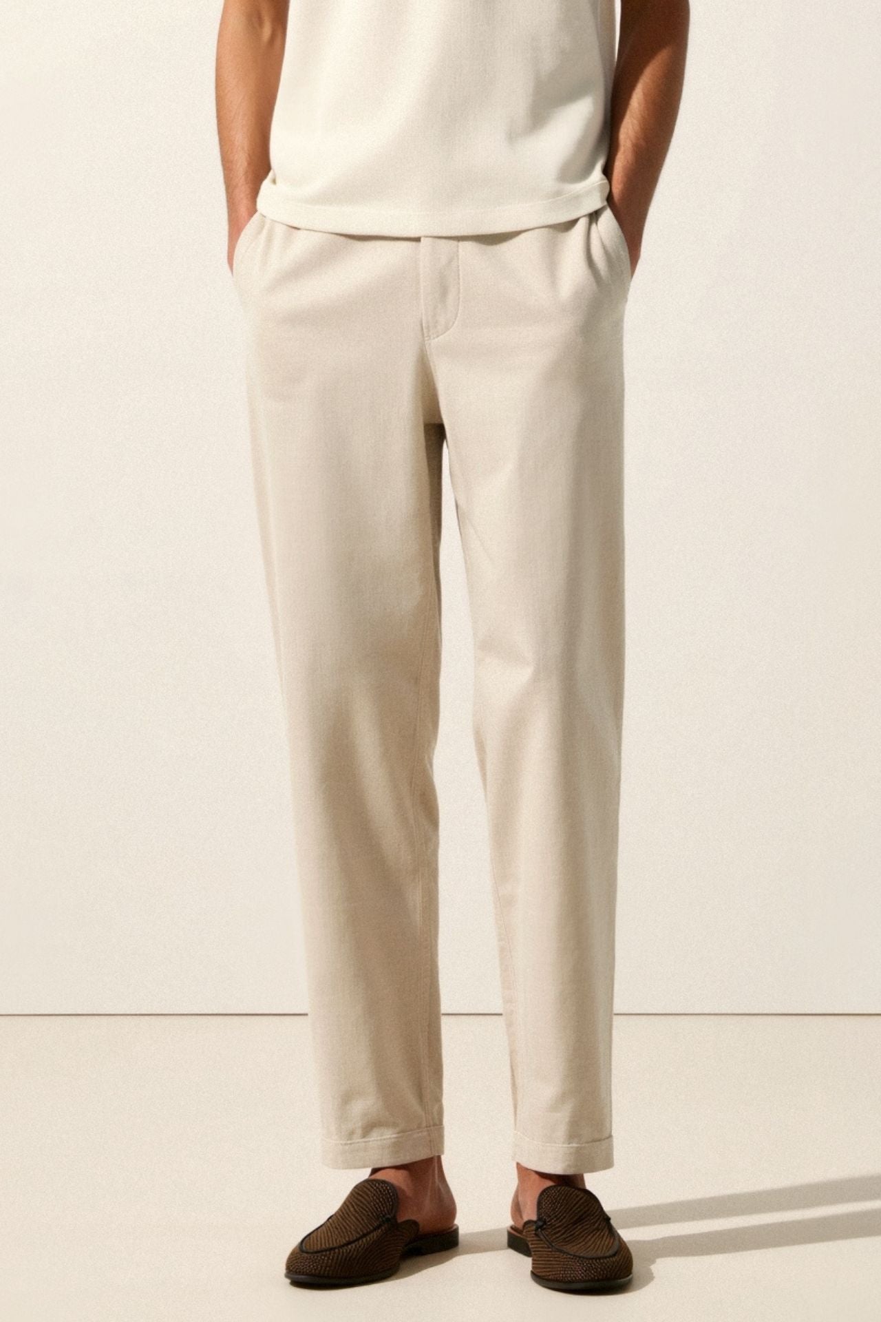 Regular Fit Linen Loose Pants – Hypoallergenic | Skin-Gentle | ASCENDARY®