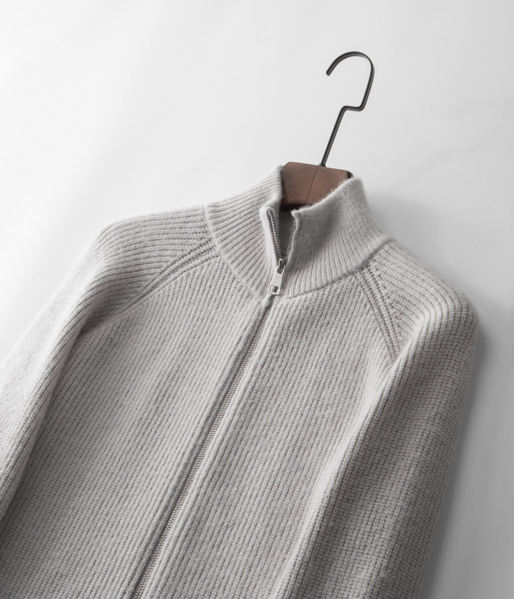 Men's Premium Wool-Blend Knitted Zip Vest – ASCENDARY®