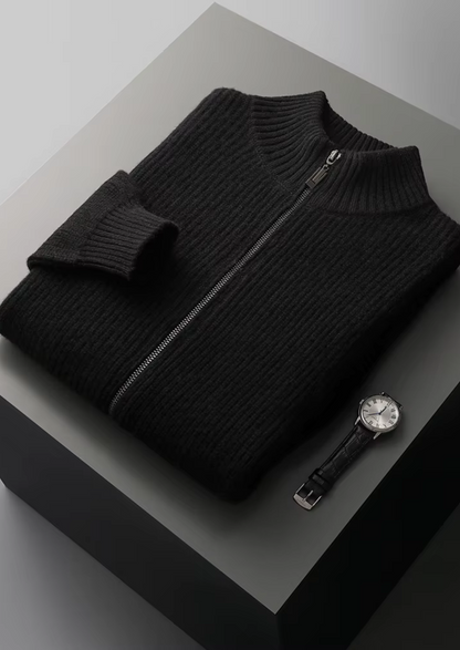 Men's Extra-Fine Merino Wool Ribbed Cardigan – ASCENDARY®