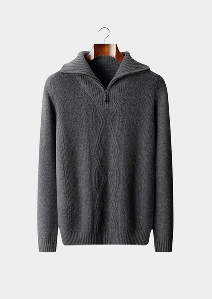 Men's Extra-Fine Merino Wool Half-Zip Sweater – ASCENDARY®
