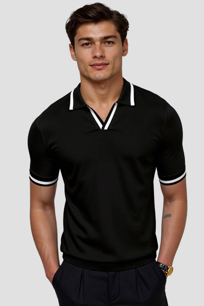 Contrast Slim Fitted Polo – Skin-Soft | Breathable | ASCENDARY®