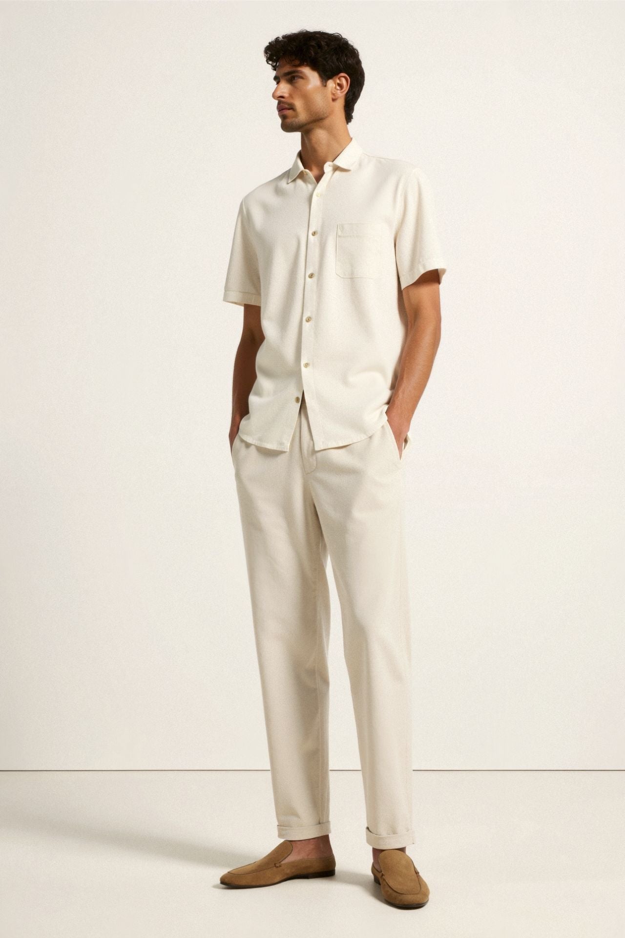 Regular Fit Linen Loose Pants – Hypoallergenic | Skin-Gentle | ASCENDARY®