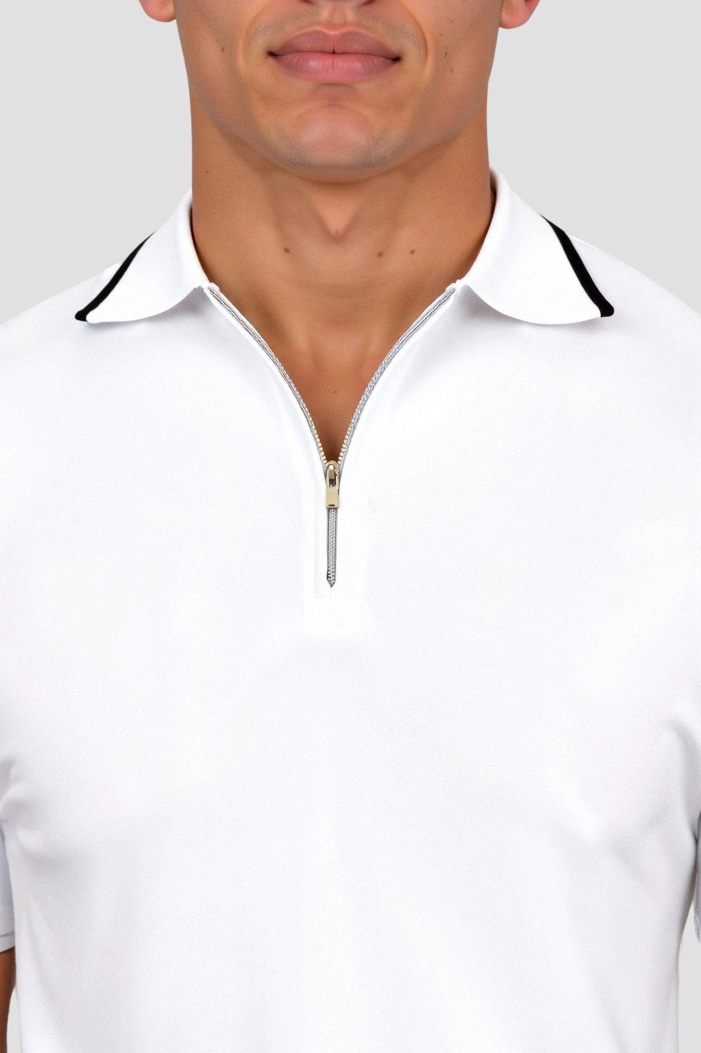 Knitted Quarter Zip Golf Polo – Skin-Soft | Premium Knit | ASCENDARY®