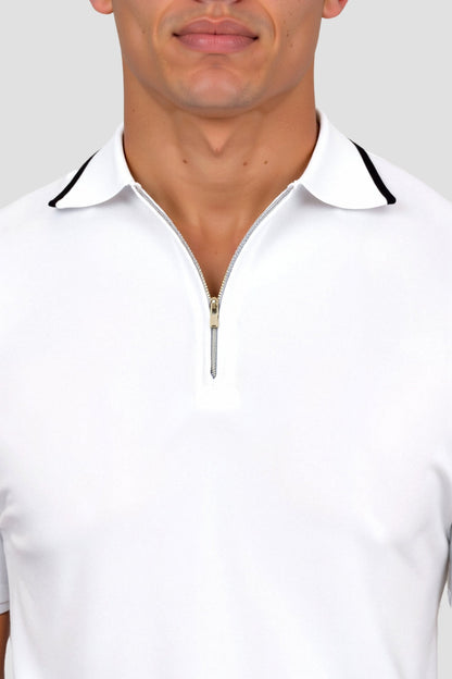 Knitted Quarter Zip Golf Polo – Skin-Soft | Premium Knit | ASCENDARY®